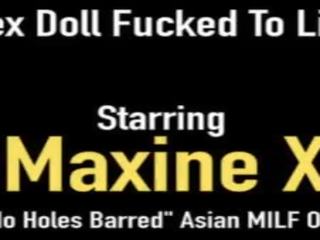 Real Life Asian dirty video Doll Maxine X Fucks White & Black Cocks&excl;
